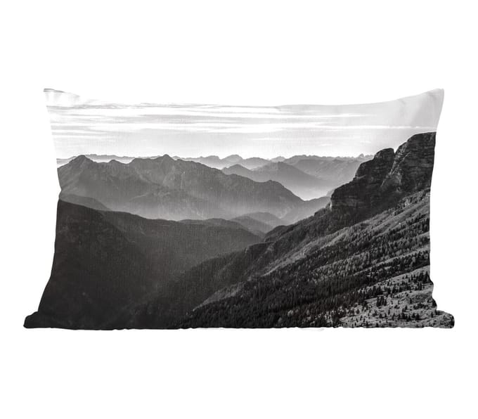 Sierkussens - Kussentjes Woonkamer - 60x40 cm - Bergen - Natuur - Mist