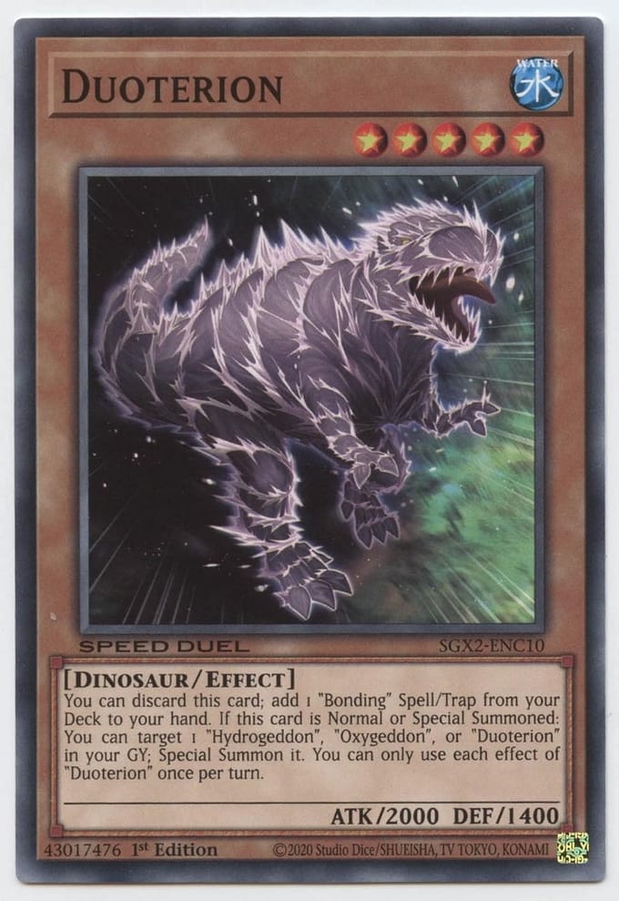 Speed Duel GX Kaartenset: Gemeenschappelijk - Eerste Editie Trading Card