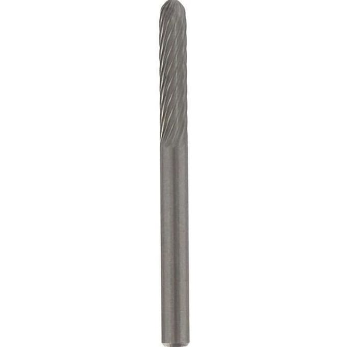 Fraise en carbure de tungstene DREMEL 9903 - Diametre 3,2 mm - Bout cône - Pour sculpter et graver le bois/métal