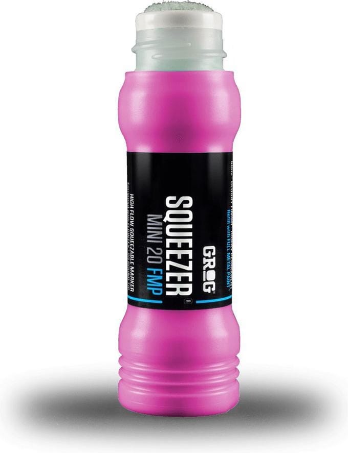Grog Squeezer Paint Mini Verfstift - Fuchsia Roze - Schrijfbreedte  20mm - Permanente Stift