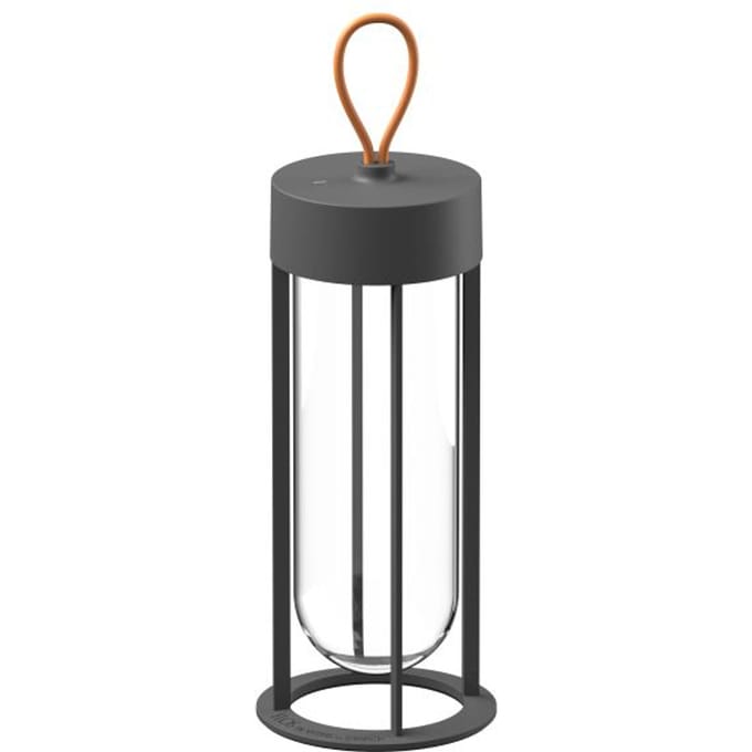 Flos In Vitro unplugged draagbare lamp - anthracite