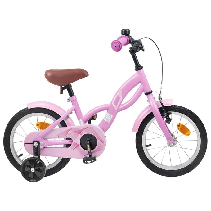 vidaXL - Kinderfiets - 12 - Inch - voor - 2-4 - jaar - oud - Licht - Roze