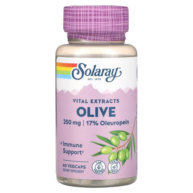 Vitale Extract, Olijf, 250Mg, 60 Plantaardige Capsules