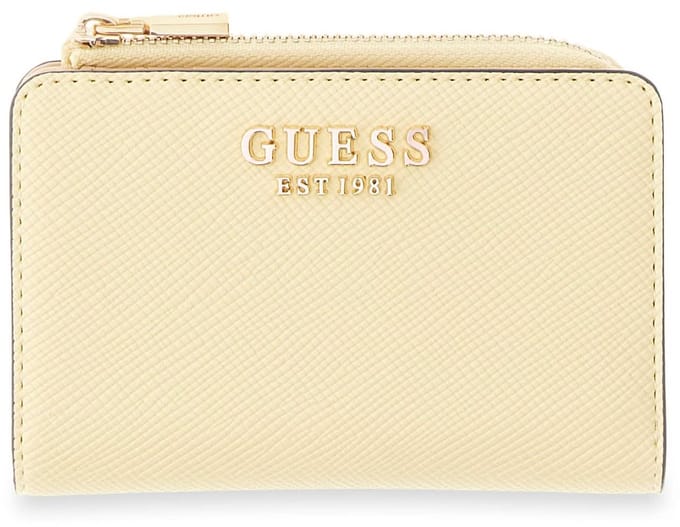 GUESS portemonnee Gilda SLG Zip Around Card Case Pale Yellow Lichtgeel