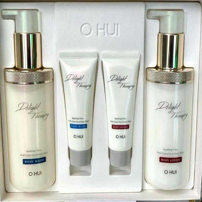 O HUI Delight Therapy Body Care Special Set 4 items + RANDOM GIFT white