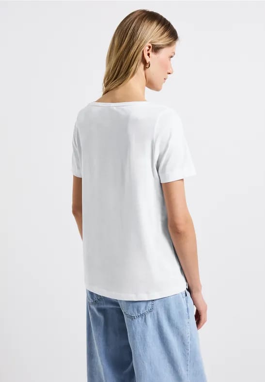 Shirt met folietekst