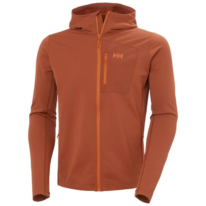Helly Hansen Versalite Hooded Fleece Met Volledige Rits Bruin S Man