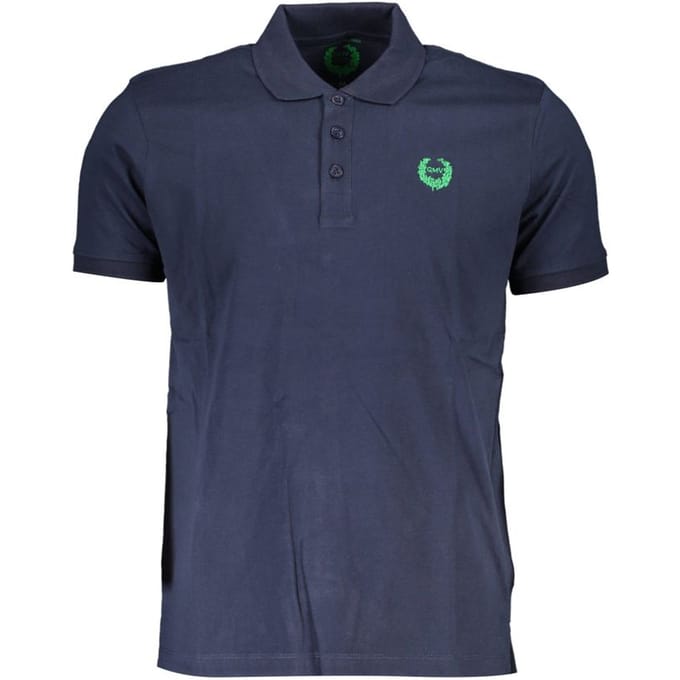 Gianmarco Venturi Blu Katoenen Heren Polo
