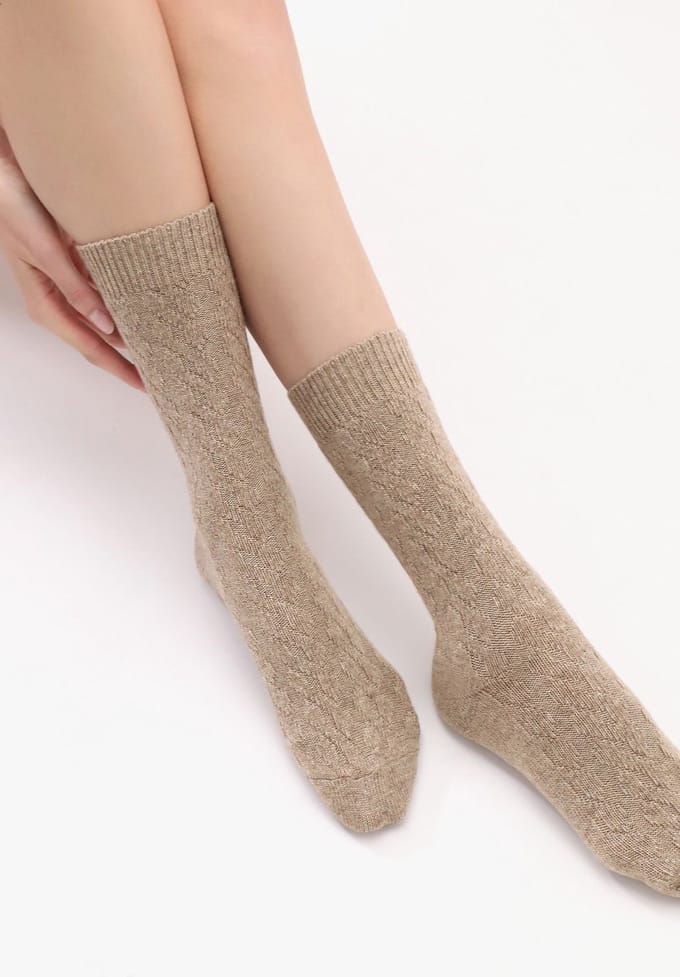 Oroblu Gwen Sok - Kleur Beige Melange - Maat 39-42