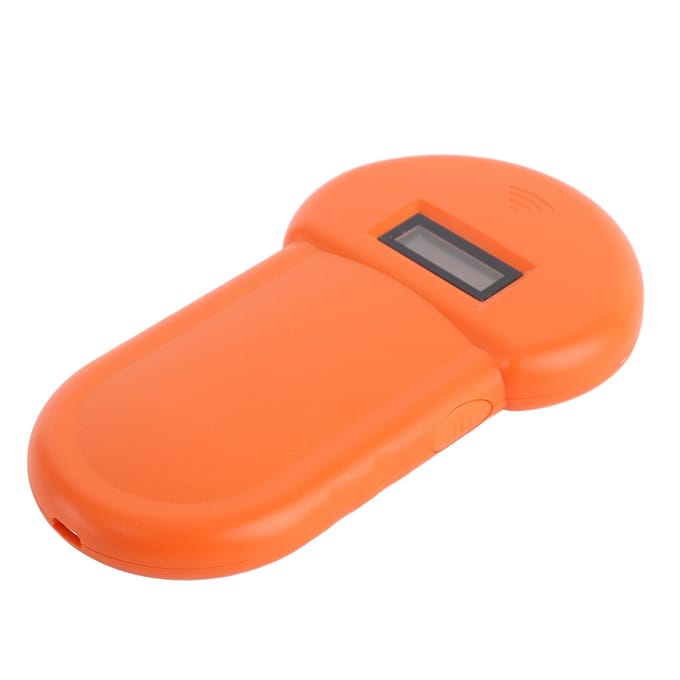 Scanner de Microchip pour Animaux de Compagnie 134.2khz Multifonction Rechargeable par USB Lecteur Scanner d'Étiquette Animale pour Porcs white