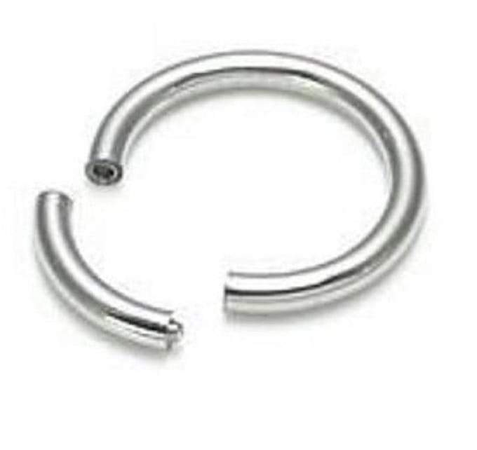 Titanium Segment Ring 10 mm ( 2.0 mm dik) met Scharnier – RH-Jewelry [High Quality Piercing]