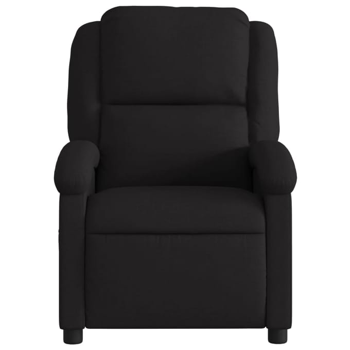 vidaXL - Fauteuil - verstelbaar - stof - zwart