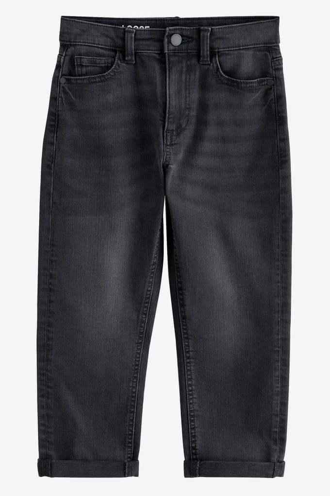 Next - Jongens - Stretchjeans met ruimvallende pasvorm - Zwart