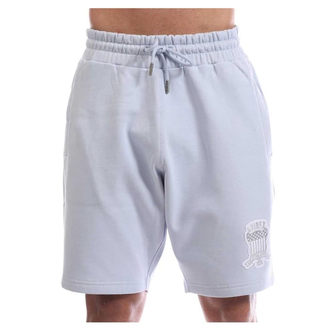 Avirex Heren Fleece Sweat Shorts (Licht Blauw)