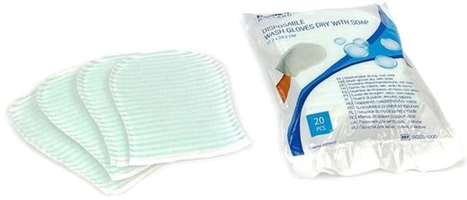 Romed washandjes droog, met zeep - Set van 10 doosjes Romed