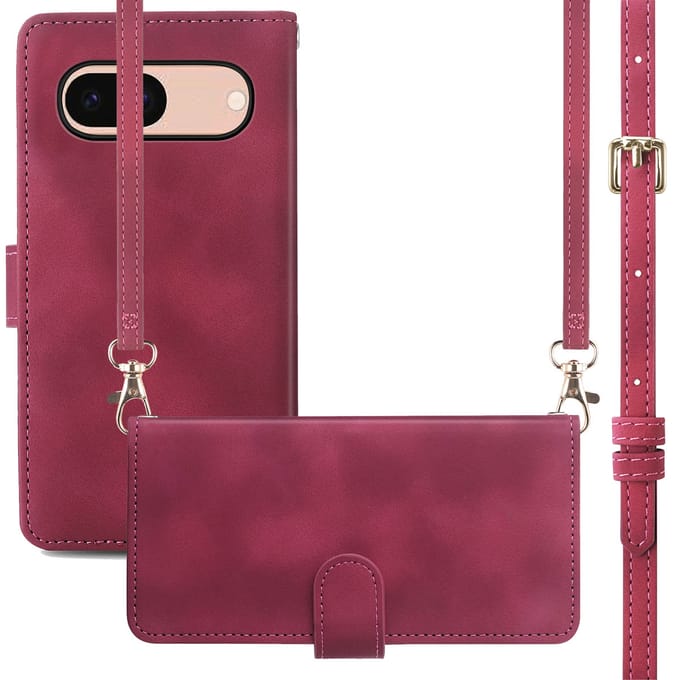 imoshion Hoesje - Geschikt voor Google Pixel 8a - Bookcase met koord - Rood