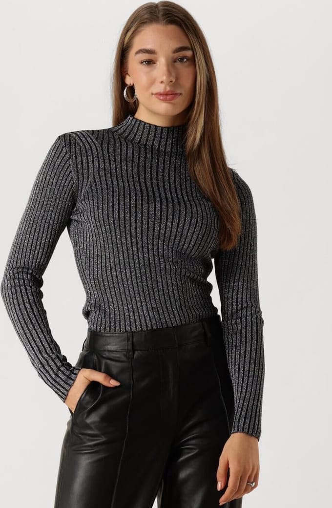 Minus Mslemia Knit Pullover Tops & T-shirts Dames - Shirt - Zilver - Maat XL