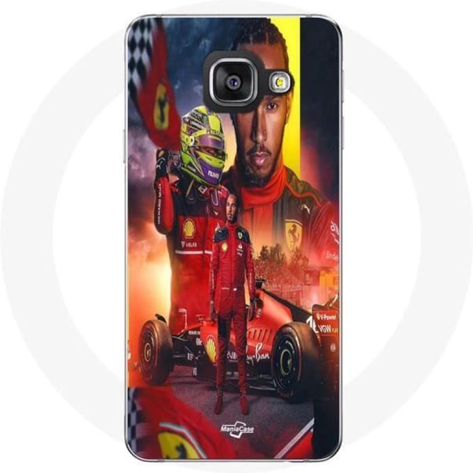 Coque - Scuderia Ferrari - Lewis Hamilton - Samsung Galaxy A3 2016 - Souple - Noir