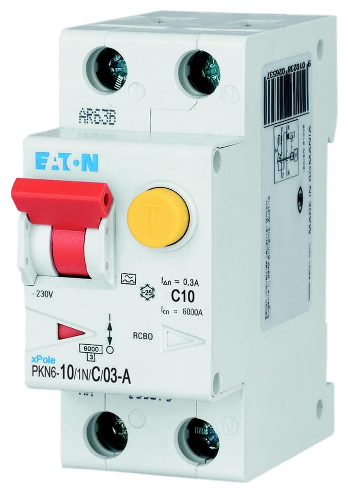 Eaton Pkn6-10/1n/c/03-a-mw - fi/ls 10a 300ma miniature circuit