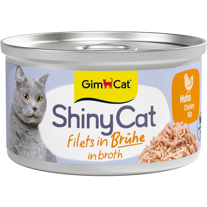 GimCat ShinyCat Kattenvoer 6 x 70 g - Kip