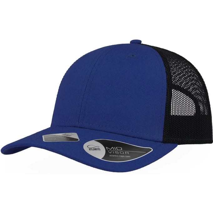 Atlantis Headwear Recy Three Cap AT671 - ROYAL/BLACK - One size