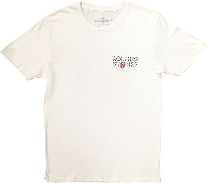 The Rolling Stones - Hackney Diamonds Circle Label Heren T-shirt - S - Creme