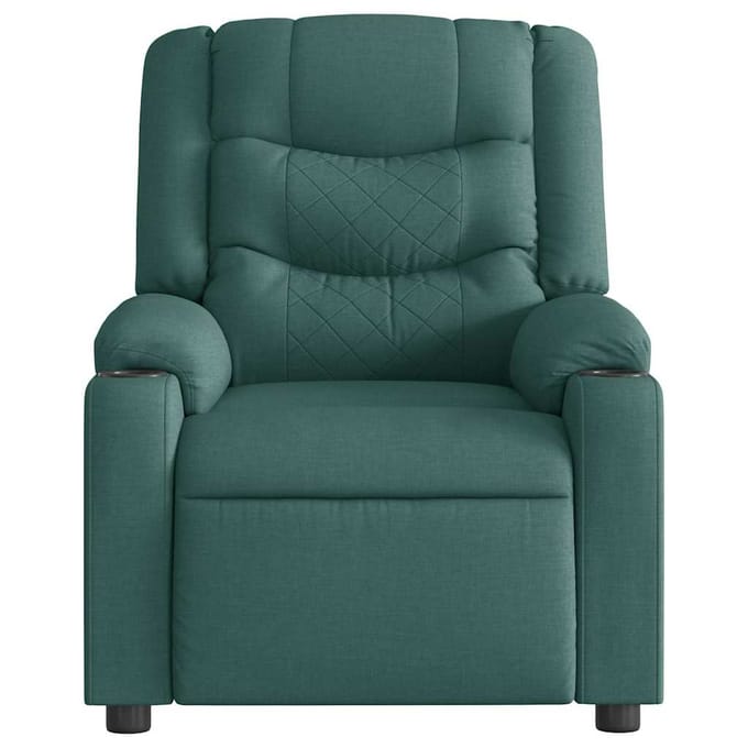 vidaXL - Fauteuil - verstelbaar - stof - donkergroen