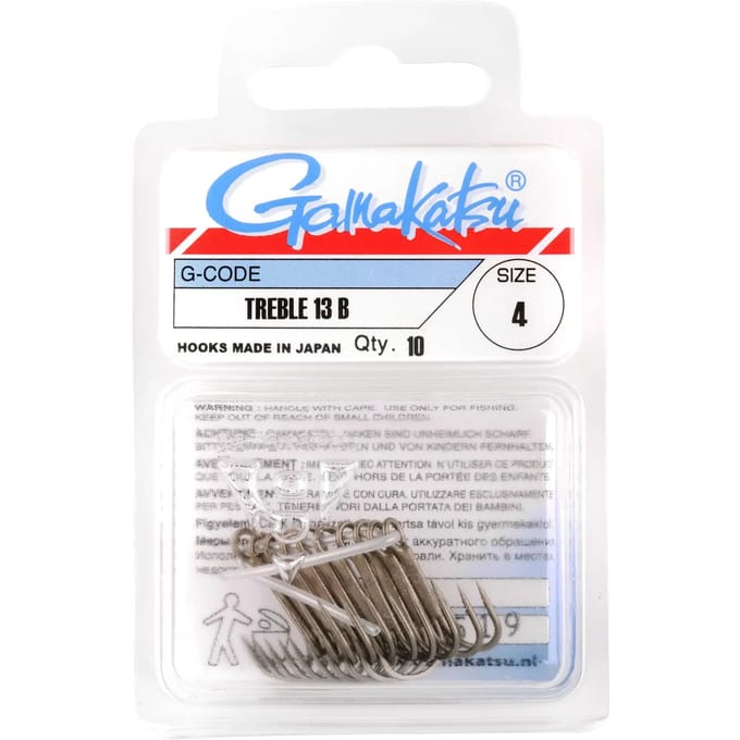 Gamakatsu Treble 13 Nickel Nickel / #3/0
