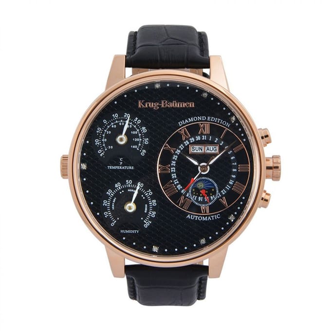 Krug Baumen KBW-200-18 Weather Diamond Heren Horloge 55mm