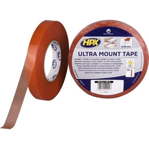 Ultra Mount bevestigingstape - transparant 19mm x 50m