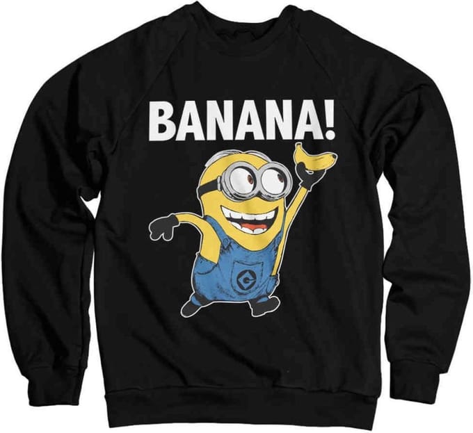 Minions Sweater/trui -M- Banana! Zwart