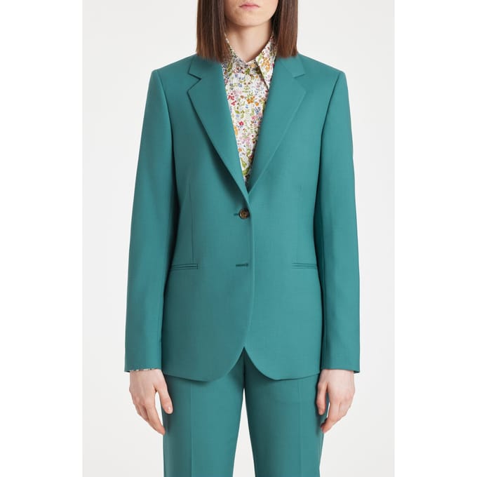 Paul Smith Womens Jacket Bottle Green Größe: 38 | Blazer Outlet | Damen | Grün