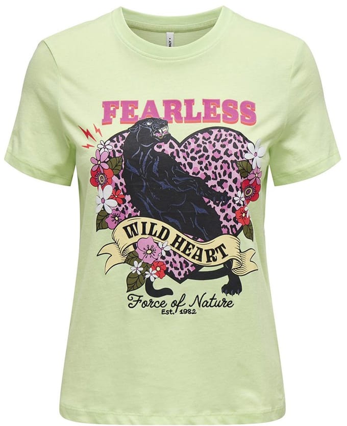 ONLY - ONLLENNI LIFE REG S/S WILD TOP BOX JRS - Dames - T-shirts