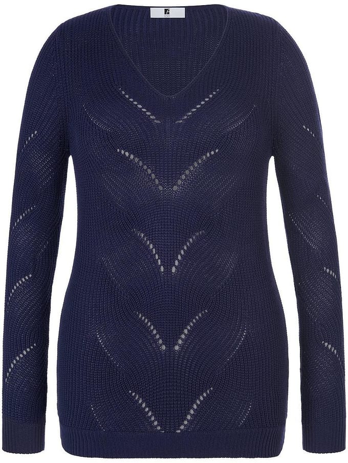 V-trui Van Emilia Lay blauw