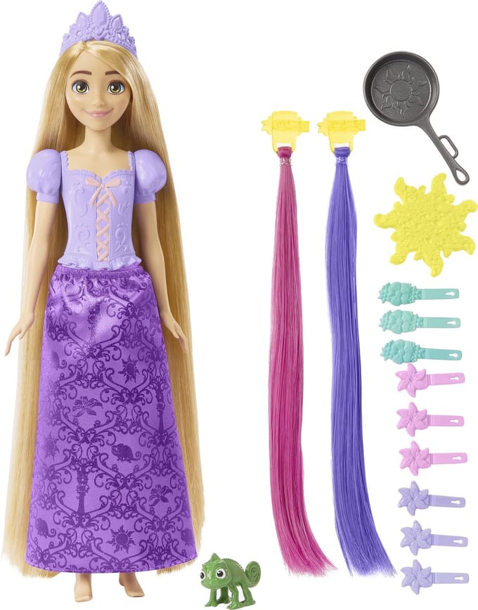 Disney Princess Rapunzel modepop - 29,2 cm, veelkleurig HLW18