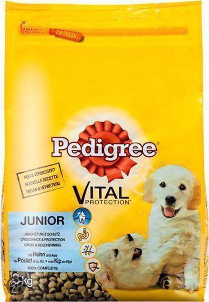 Pedigree Vital junior 3kg kip met rijst