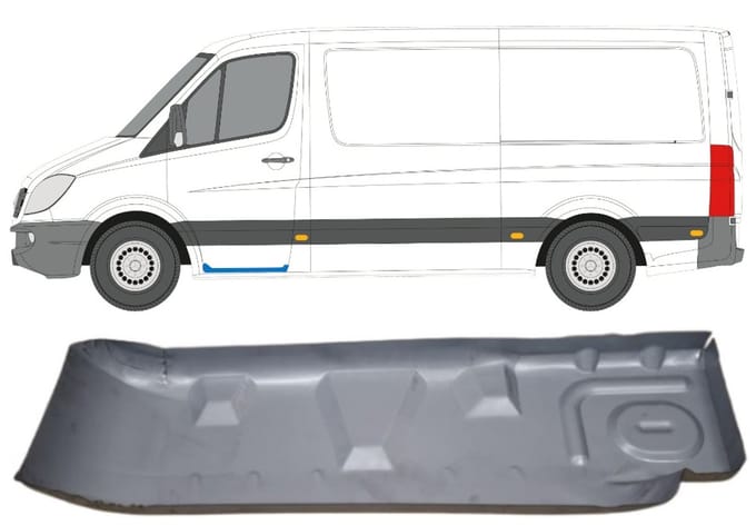 Instapplaat voor Volkswagen Crafter 2005-2017 / Links