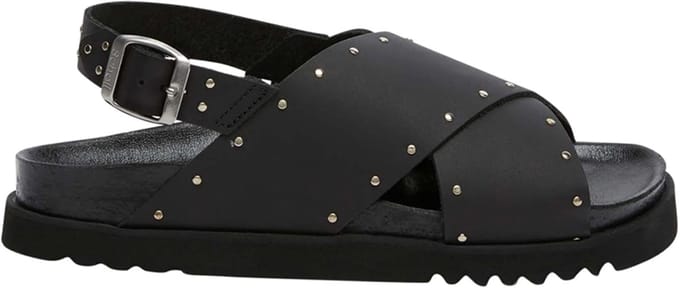 Sandaal Scholl Women Dalia Leather Studs Black-Schoenmaat 38
