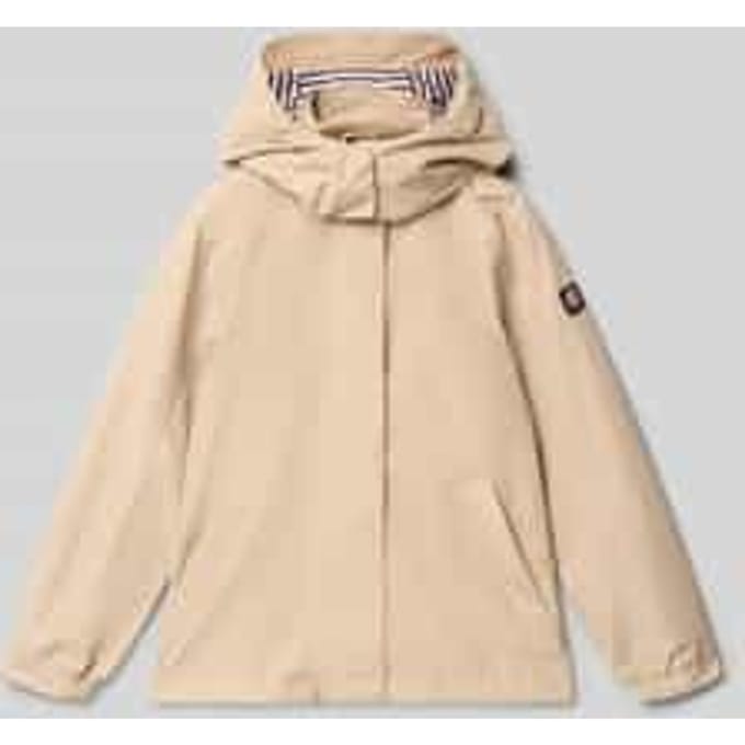Jack met capuchon en labeldetail
