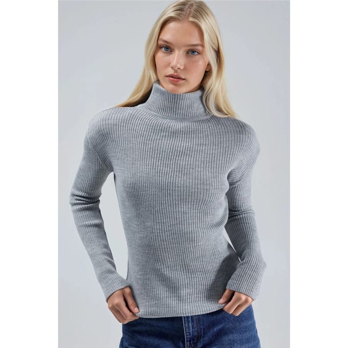 Aansluitende Textuur Turtleneck Trui