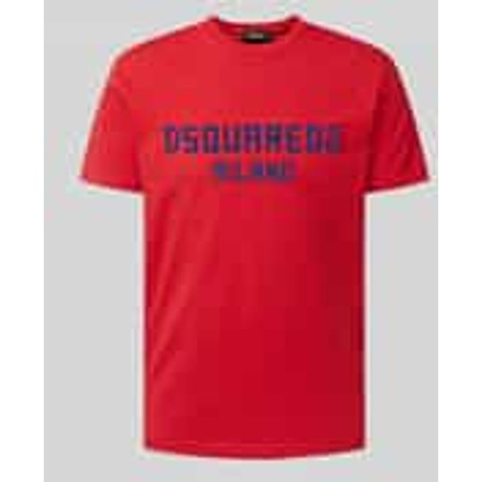 T-shirt met labeldetail