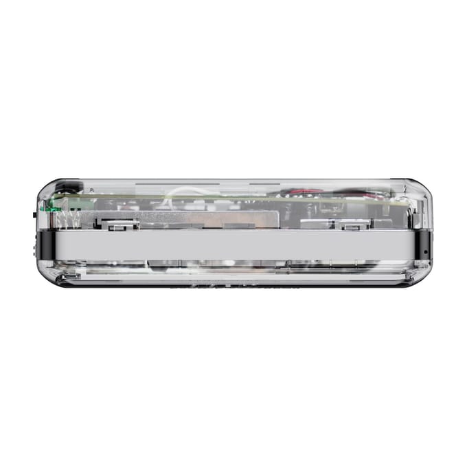 ezcap218PT cassetteband-naar-mp3-converterrecorder via pc-cassettespeler met oortelefoon transparant