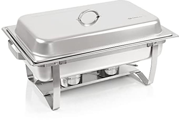 Roestvrijstalen Chafing Dish voor Feesten en Catering – Voedselwarmer en Warmtecontainer
