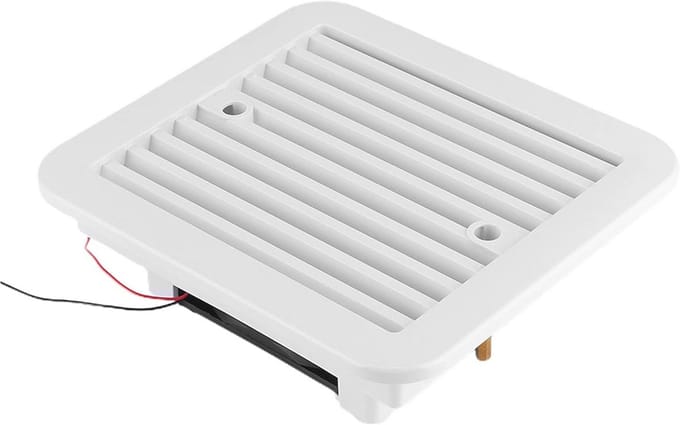 Dioche 12V Geluidsarme Zijventilatieventilator voor Auto, Aanhangwagen, SUV, ABS-koelventilator voor