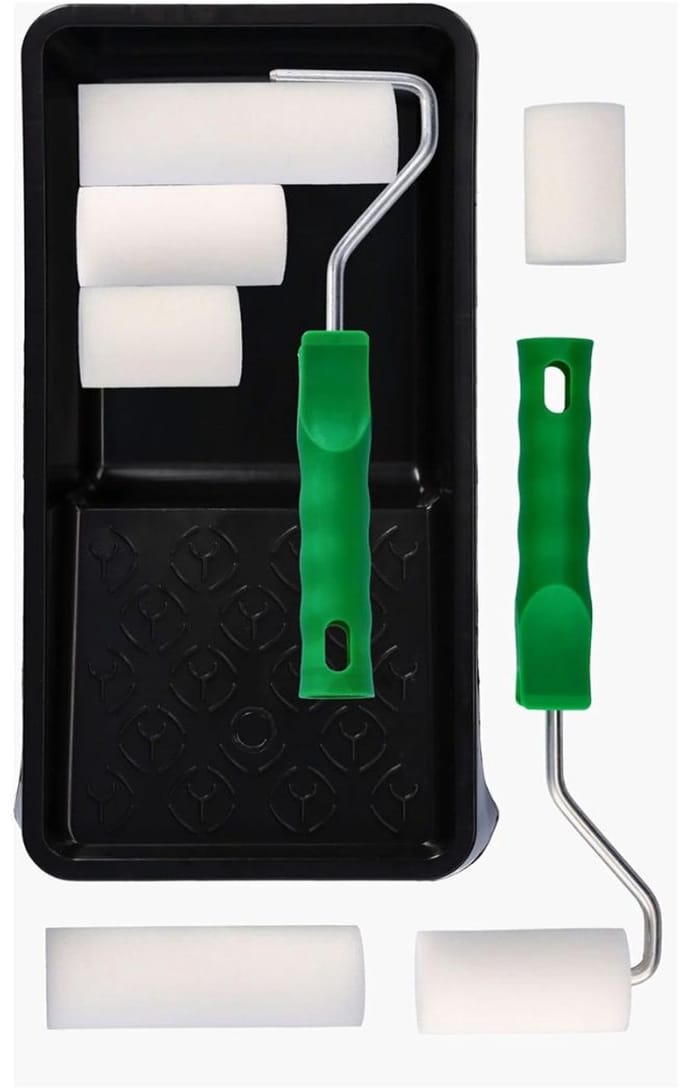 CLVP® Verfroller Set - Muurverf Roller - Muurroller - Zwart