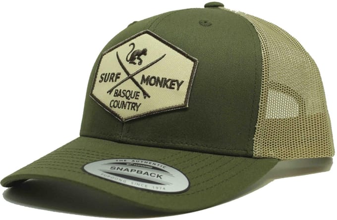 Surf Monkey - Trucker Cap - 6 Panel - One Size - Snapback - Groente