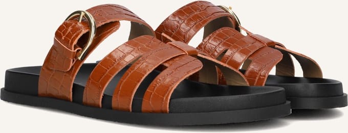 Notre-V 227105 Slippers - Dames - Cognac - Maat 37
