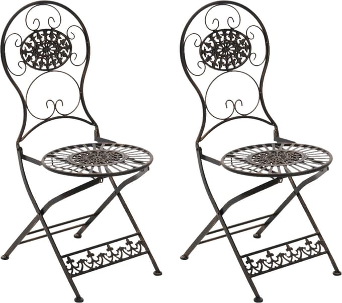 CLP Mani Set van 2 Tuinstoelen bronzen