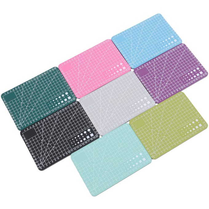 8 Stuks Mini Snijmat A7 Kleine Naai- en Knutselmat Antislip Snijplank voor Scrapbooking Quilten Kleurrijk 3 mm Dikte