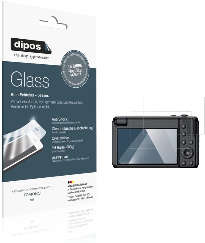 dipos – 2x Pantserfolie geschikt voor TOAIOHO V6 | 9H Screenprotector